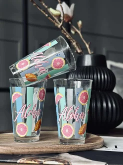 VIAMAJA Glas Summer - Sæt af 3 stk.