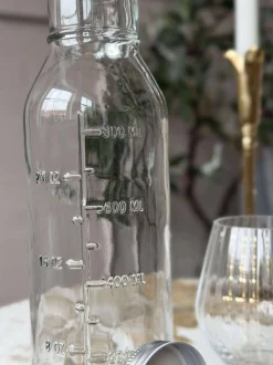 VIAMAJA Glasflaske med Måleenheder - 1000 ml Best