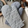 VIAMAJA Grillhandske - Quilt blå strib Best