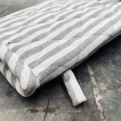 VIAMAJA Grillhandske i quilt - Grå strib Sale