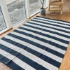 VIAMAJA Gulvtæppe BRED STRIB - 140x200cm koks / natur Outlet