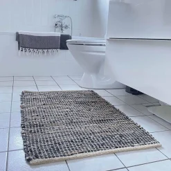 VIAMAJA Gulvtæppe i skind og jute / bademåtte – 60x90cm Sale