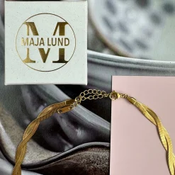 VIAMAJA Halskæde Faith 18k forgyldt – Vandfast Discount