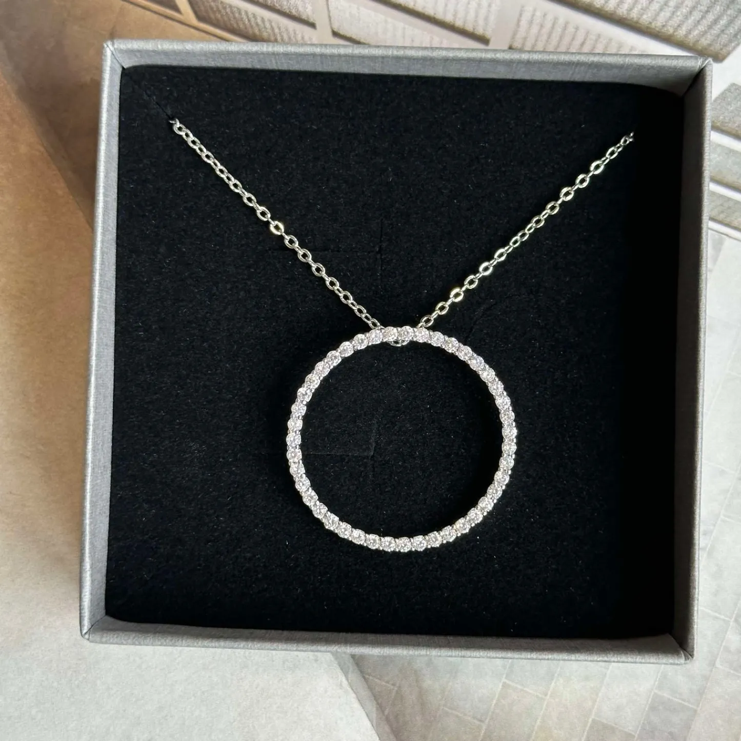 VIAMAJA Halskæde Kendal - rhodium belagt Clearance