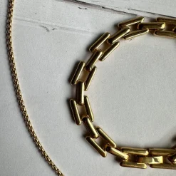 VIAMAJA Halskæde Roseanne 18k forgyldt - 59cm New
