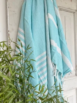 VIAMAJA Hammam håndklæde - BLUE MIX Økotex Hot