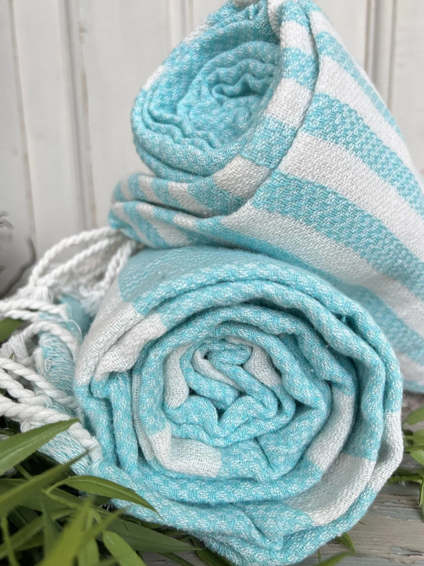 VIAMAJA Hammam håndklæde - BLUE MIX Økotex Hot
