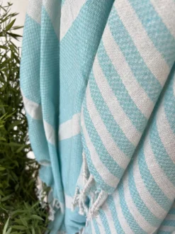 VIAMAJA Hammam håndklæde - BLUE MIX Økotex Hot