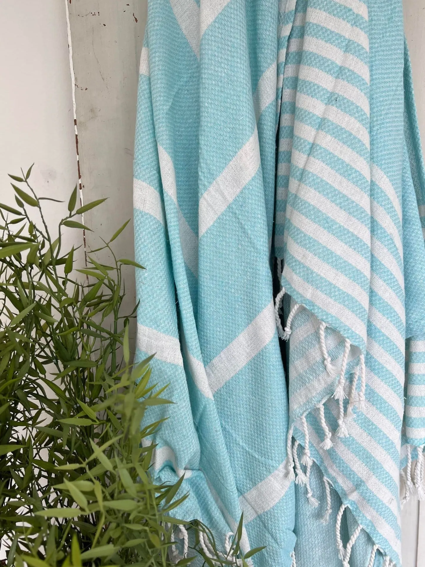 VIAMAJA Hammam håndklæde - BLUE MIX Økotex Hot