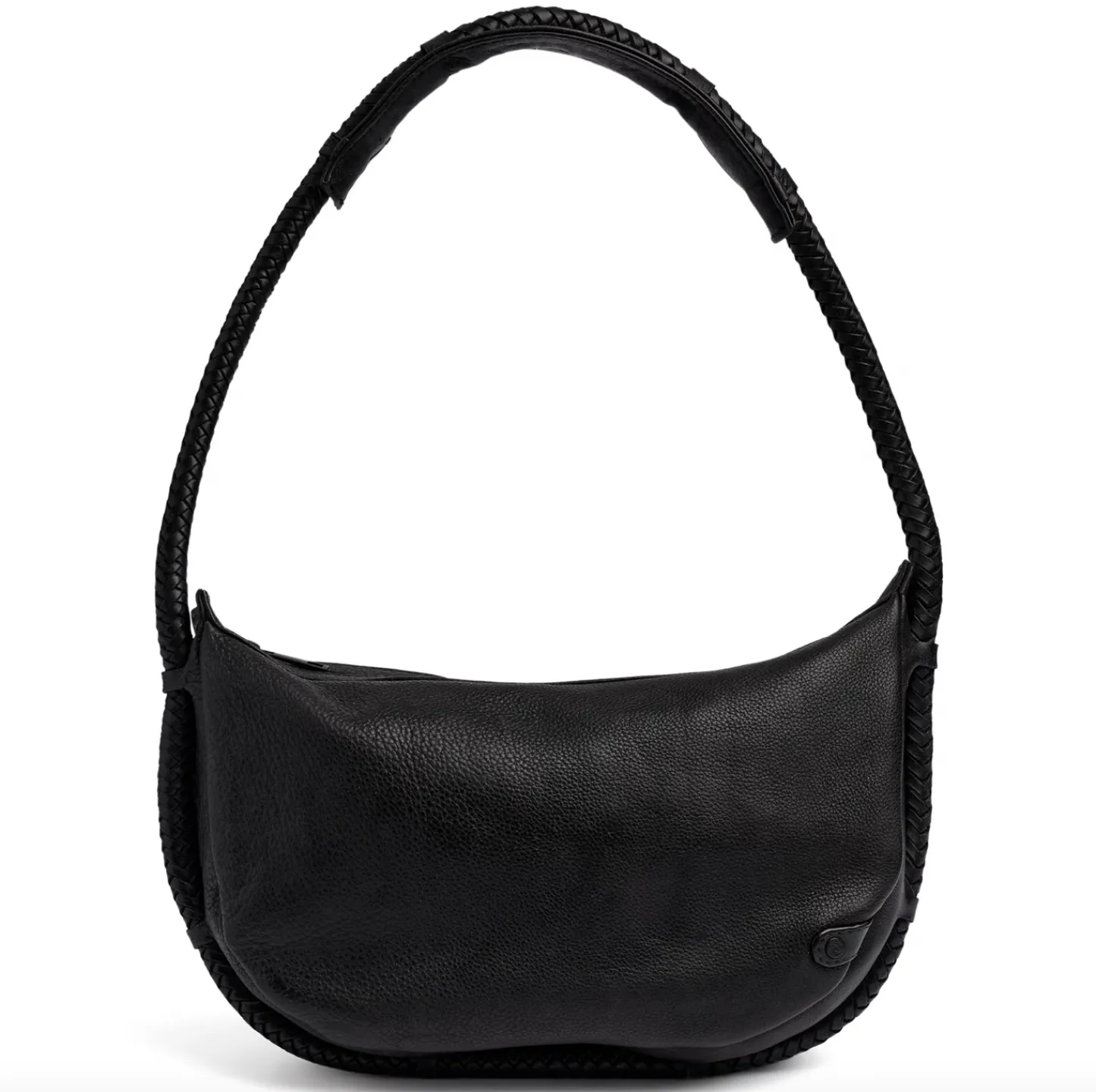 VIAMAJA Håndtaske med smuk fletrem - Black
