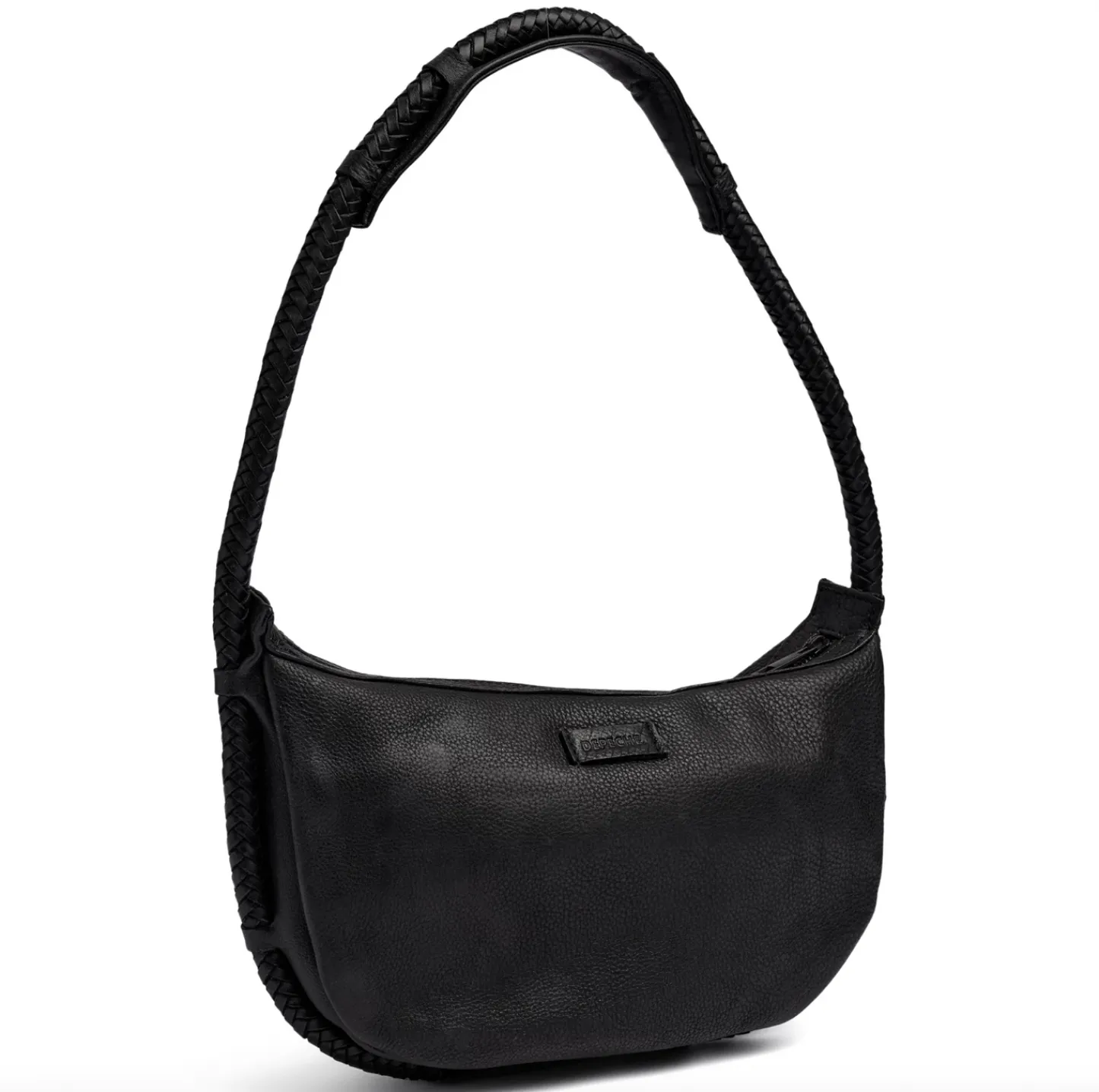 VIAMAJA Håndtaske med smuk fletrem - Black