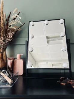 VIAMAJA Hollywood Makeup spejl med lys - Black Best