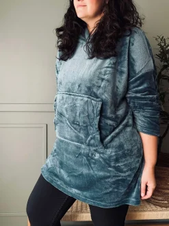 VIAMAJA Hoodie Fleece Blue - S-XL Discount