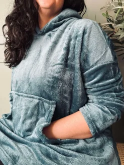 VIAMAJA Hoodie Fleece Blue - S-XL Discount