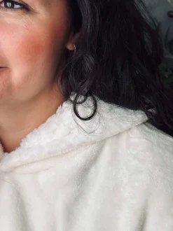 VIAMAJA Hoodie Fleece White - Oversize Clearance