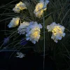 VIAMAJA Hortensia med solceller - Hvid Outlet