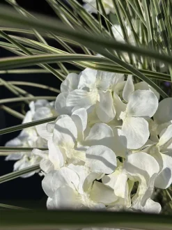 VIAMAJA Hortensia med solceller - Hvid Outlet