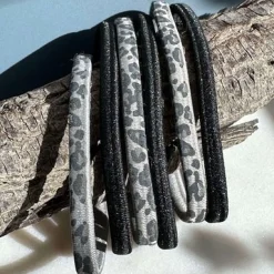 VIAMAJA Hårelastikker Black / Grey Leo - 2 mix Hot