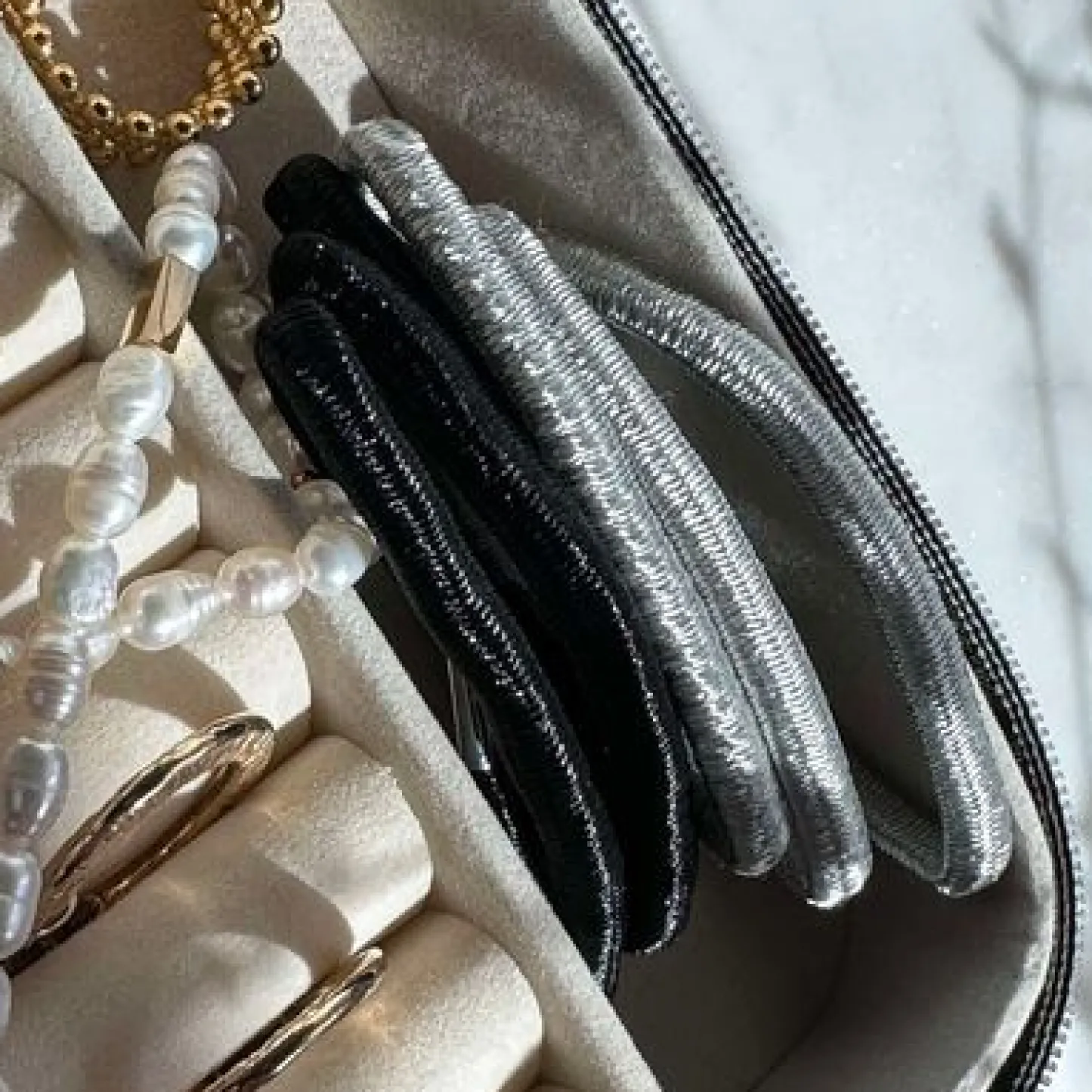 VIAMAJA Hårelastikker Black / Silver - 2 mix