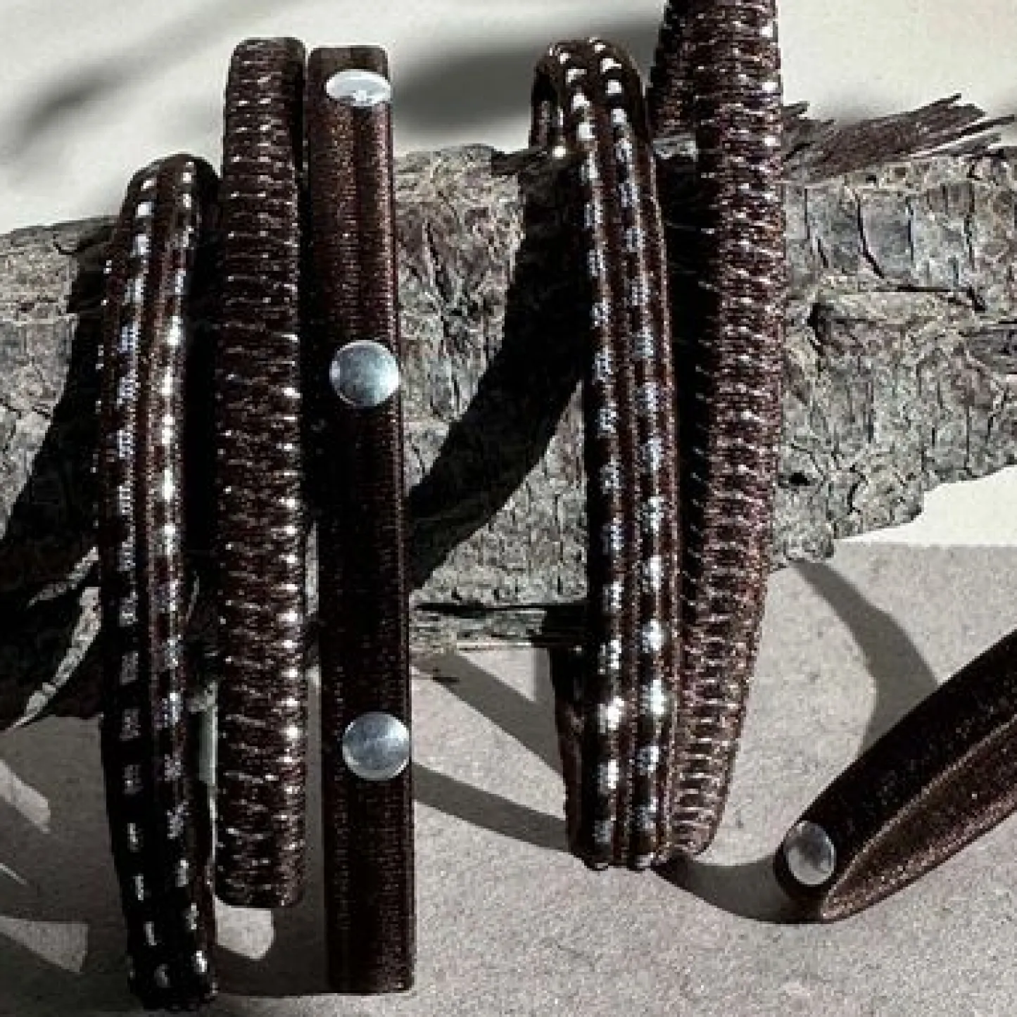VIAMAJA Hårelastikker Brown / Silver - 3 mix