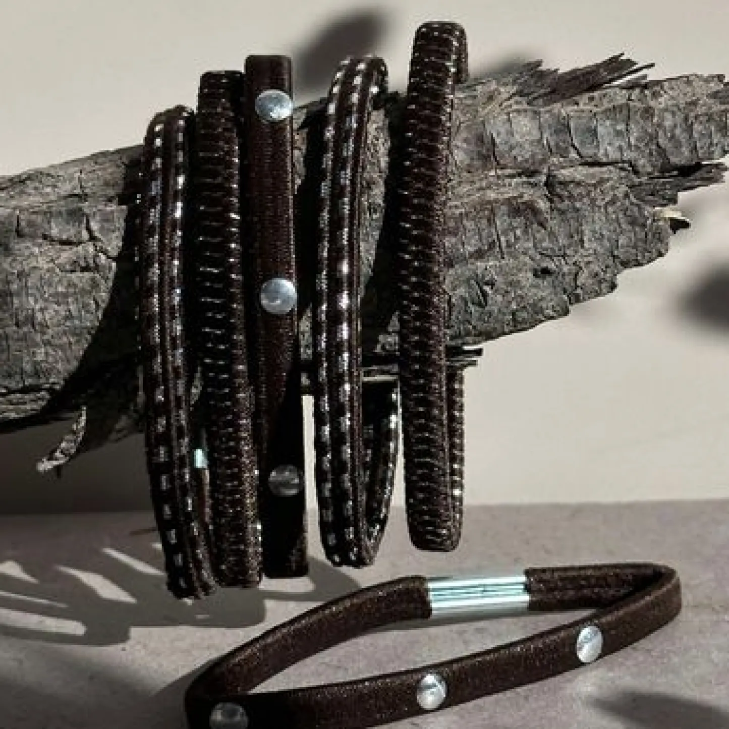 VIAMAJA Hårelastikker Brown / Silver - 3 mix