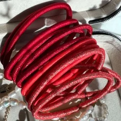 VIAMAJA Hårelastikker Red Glitter - 4 mix Discount