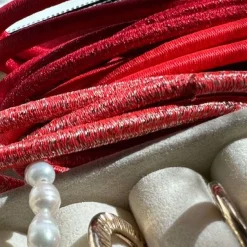 VIAMAJA Hårelastikker Red Glitter - 4 mix Discount