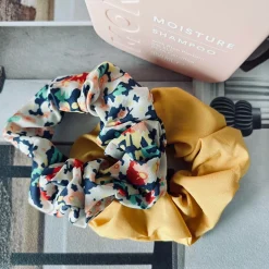 VIAMAJA Hårelastikker scrunchie 2 stk - Gul mix Clearance