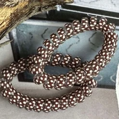 VIAMAJA Hårelastikker Spiral Brown - 2 stk Sale