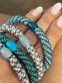 VIAMAJA Hårelastikker Supreme Aqua - 4 stk. Clearance