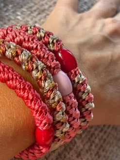 VIAMAJA Hårelastikker Supreme Coral- 4 stk. Online