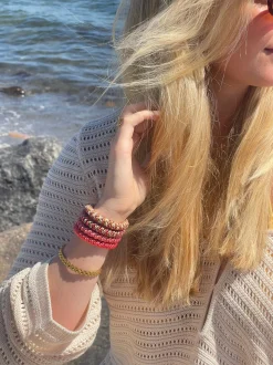 VIAMAJA Hårelastikker Supreme Coral- 4 stk. Online