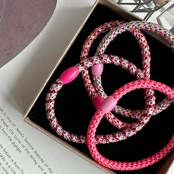 VIAMAJA Hårelastikker Supreme Slim Pink - 4 stk. New