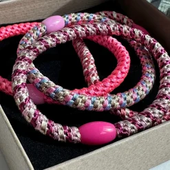 VIAMAJA Hårelastikker Supreme Slim Pink - 4 stk. New