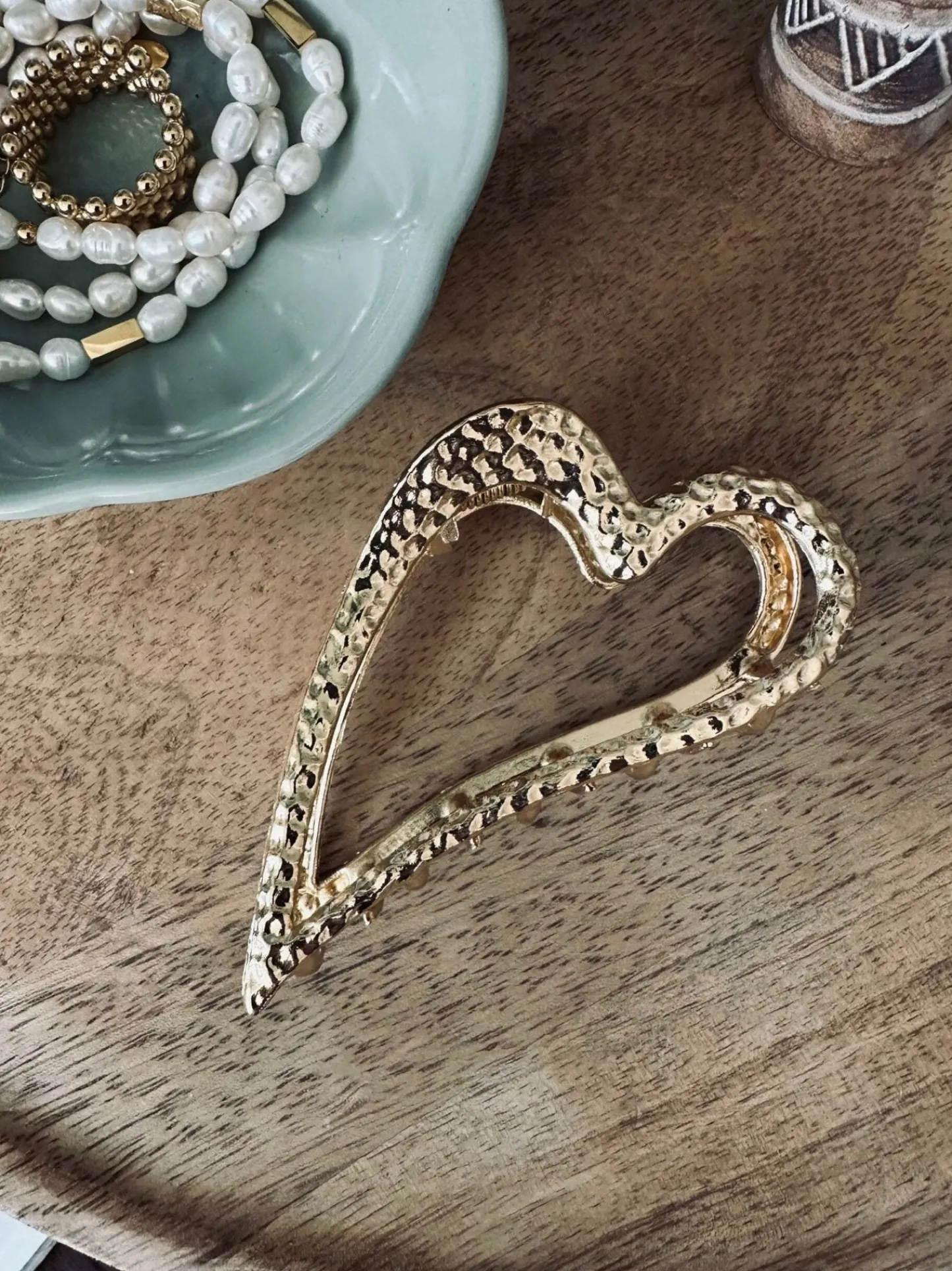 VIAMAJA Hårklemme – Golden heart Clearance