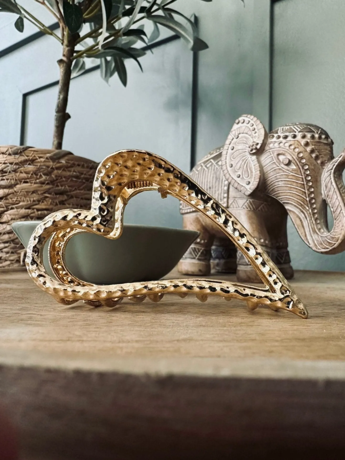 VIAMAJA Hårklemme – Golden heart Clearance