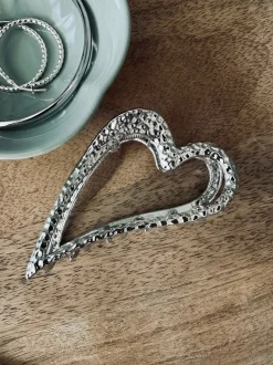 VIAMAJA Hårklemme – Silver heart Clearance