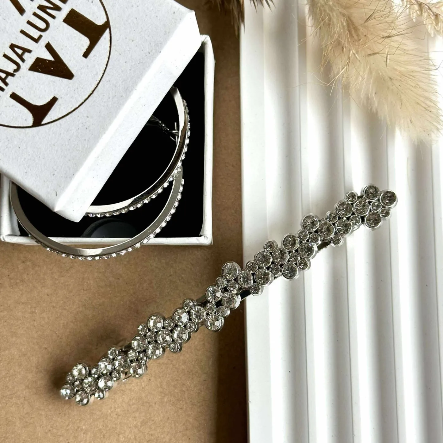 VIAMAJA Hårklemme Leonora silver Hot