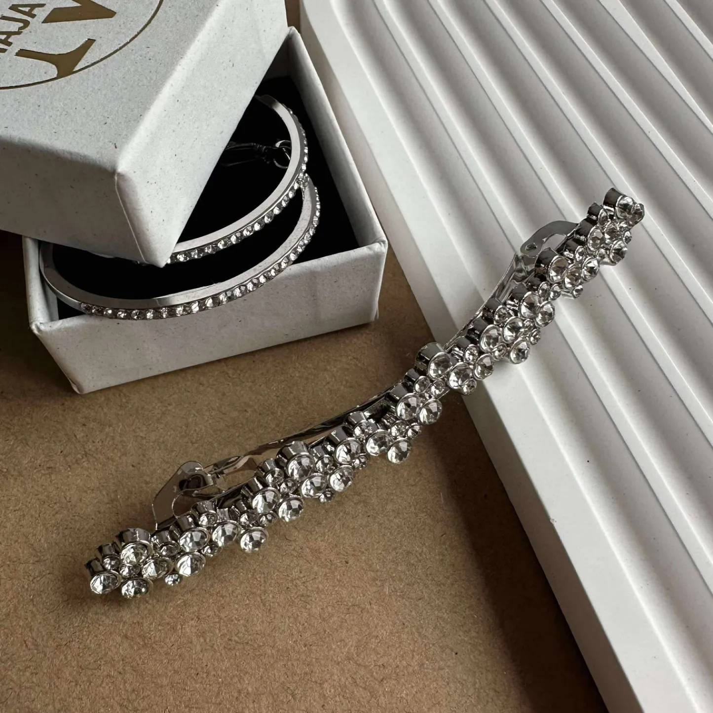 VIAMAJA Hårklemme Leonora silver Hot