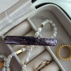 VIAMAJA Hårklemme Purple Snake New