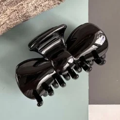 VIAMAJA Hårklemme Sløjfe Black Shiny Hot