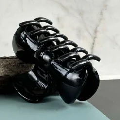 VIAMAJA Hårklemme Sløjfe Black Shiny Hot