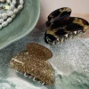 VIAMAJA Hårklemmer Beige / Leopard – Sæt med 2 stk New