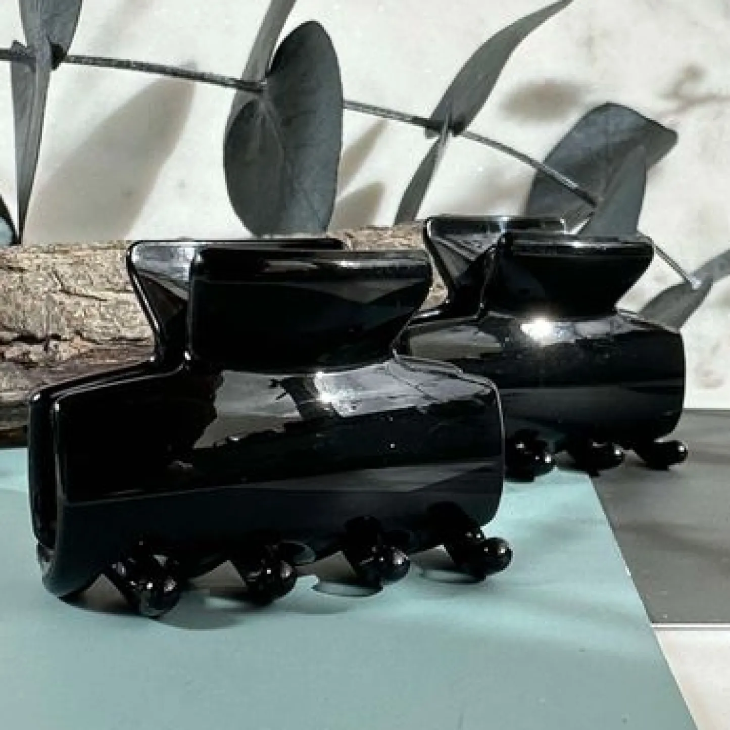 VIAMAJA Hårklemmer Shiny Black - 2 stk Online