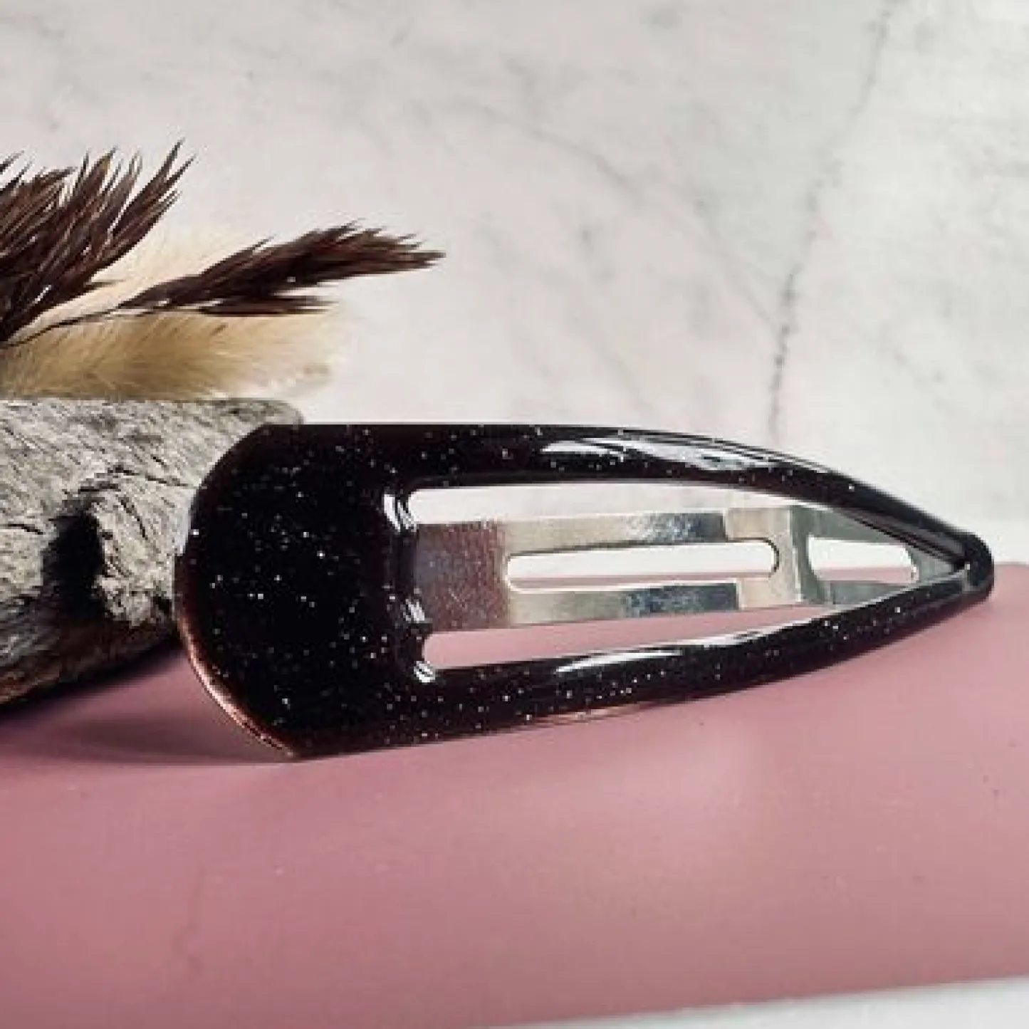 VIAMAJA Hårspænde Brown Glitter - 1 stk Clearance