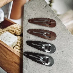 VIAMAJA Hårspænde Mina Brown 4 stk Outlet