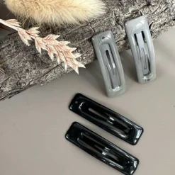 VIAMAJA Hårspænder Black / Grey - 4 stk. Discount