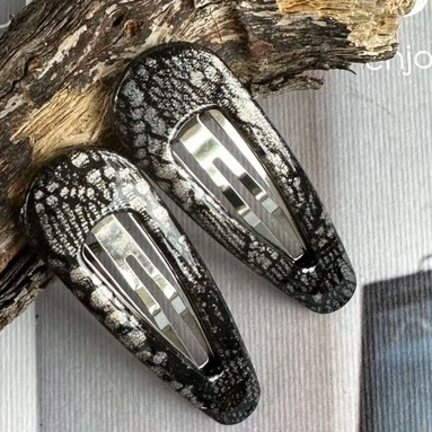 VIAMAJA Hårspænder Silver Snake - 2 stk. Outlet