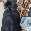 VIAMAJA Hue med kvast - Black Discount