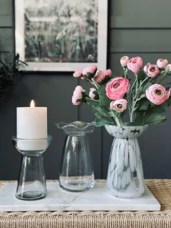VIAMAJA Hyacintvase m. Blomsterkant - Klar Clearance